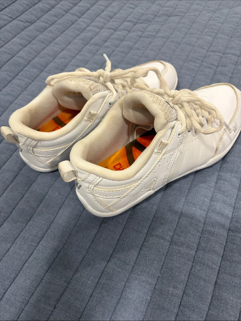 Varsity White Leather Cheer Shoes for Girls